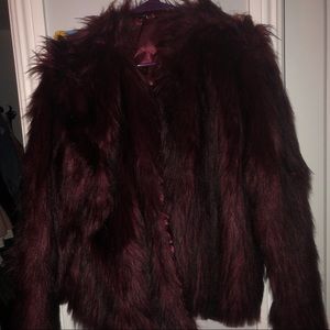 Forever 21 Jackets & Coats - Forever 21 Burgundy Faux Fur Coat Plus Size Forever 21 Jackets & Coats - Forever 21 Burgundy Faux Fur Coat Plus Size